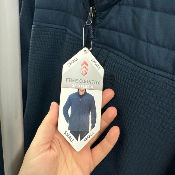 MEN'S SMALL - FREE COUNTRY - Grid Fleece Jacket NEW $90 msrp - Picture 5 of 7